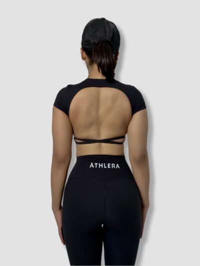 Shea backless crop 
Black